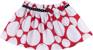 Юбка Chicco для девочек, талия на резинке, цвет бело-красный, размер 074