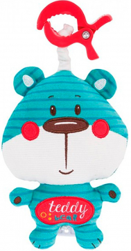 Подвеска - мягкая музыкальная игрушка Canpol Forest Friends 68/048, форма: медвежонок, цвет: синий