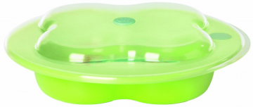 Тарелка Bebe Confort с крышкой в форме лаврового листа цвет зеленый