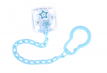 Клипса-держатель для пустышек Canpol Newborn baby, 0м+, арт. 10/877 цвет голубой