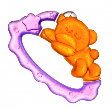 Прорезыватель водный охлаждающий Canpol Спящий медвежонок арт. 2/242, 0м+, цвет розовый