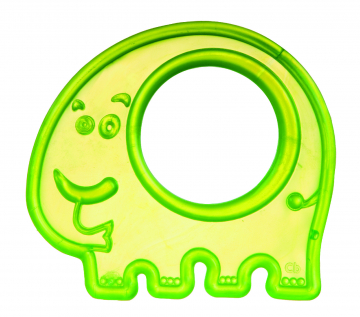 Прорезыватель мягкий Canpol арт. 13/109, 0м+, цвет зеленый, форма слоник