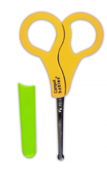 Ножницы безопасные в чехле Canpol арт. 2/809 цвет желтый