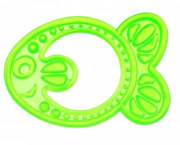 Прорезыватель мягкий Canpol арт. 13/109, 0м+, цвет зеленый, форма рыбка