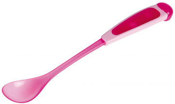Ложка с длинной ручкой Canpol арт. 56/582, 4м+, цвет розовый