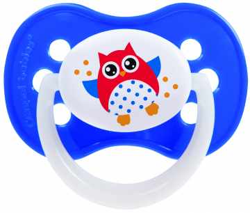 Пустышка Canpol Owl симметричная, силикон, 0-6 мес., арт. 22/568 цвет синий