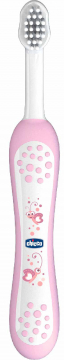 Зубная щетка Chicco с эргономичной ручкой, 6м+, цвет розовый, 320617014