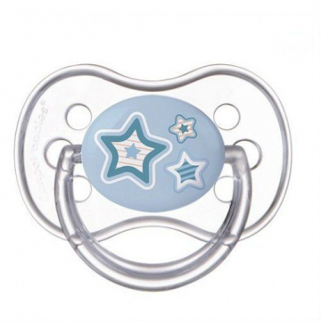 Пустышка Canpol Newborn baby симметричная, силикон, 6-18 мес., арт. 22/581 цвет голубой