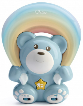 Игрушка-проектор Chicco Радужный мишка, 0м+, цвет голубой